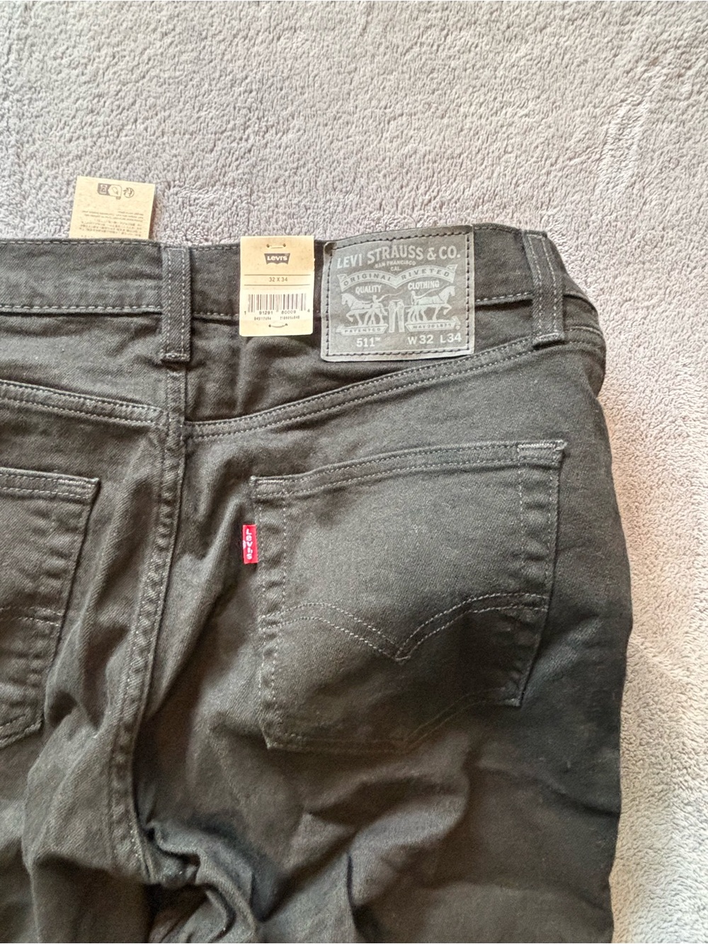 Levi's Men's 511 Slim Straight Black Jeans